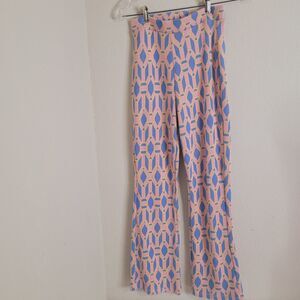 Zara Small leggings juniors elastic waist stretch geometric knit flare